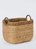 John Lewis natural bulrush storage basket with handles small, imported from the UK