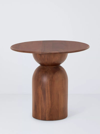 John Lewis John Lewis Adina Round Side Table Walnut- Buy online at McGrocer
