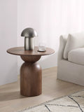 John Lewis Adina round side table walnut, imported from the UK