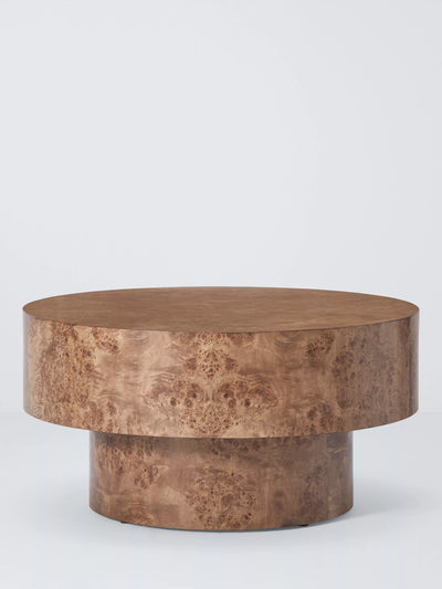 John Lewis John Lewis Burl Round Coffee Table- Buy online at McGrocer