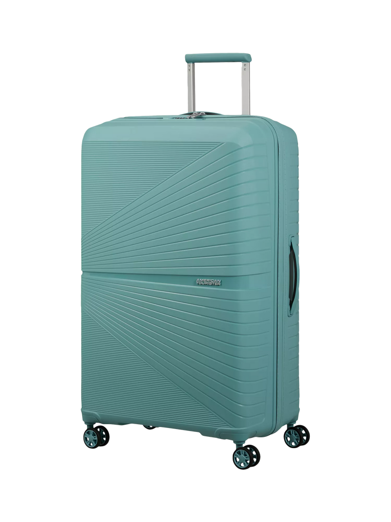 American Tourister Airconic 4-Wheel Spinner 77cm Large Suitcase, 101L, Dusty Turquoise