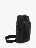 TUMI leather sling bag 12.5L Black Bombe (British brand)