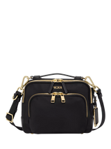 John Lewis TUMI Teghan Crossbody Bag 4L Black/Gold- Buy online at McGrocer
