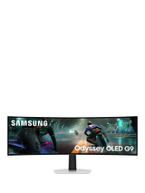 John Lewis Samsung Odyssey OLED G9 Dual QHD Curved Ultrawide Gaming Monitor, 49, Silver- Buy online at McGrocer