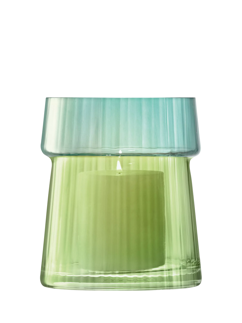 LSA International Gems jade glass vase lantern 23cm - British product