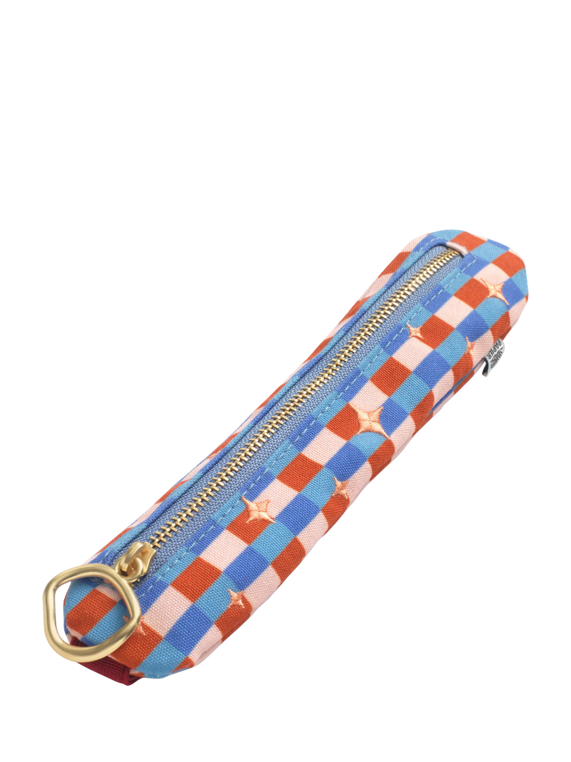 Papier Check elasticated pen pouch (British brand)