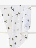 Rosa & Blue baby muslin squares pack of 3 white, imported from the UK