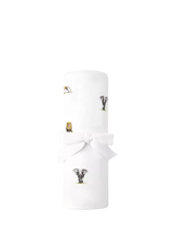 John Lewis Rosa & Blue Baby Bamboo and Cotton Safari Print Blanket White- Buy online at McGrocer