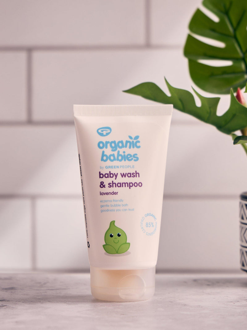 Green People baby wash shampoo lavender 150ml, imported from the UK