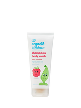 John Lewis Green People Organic Children Shampoo and Body Wash, Berry Smoothie, 200ml- Buy online at McGrocer
