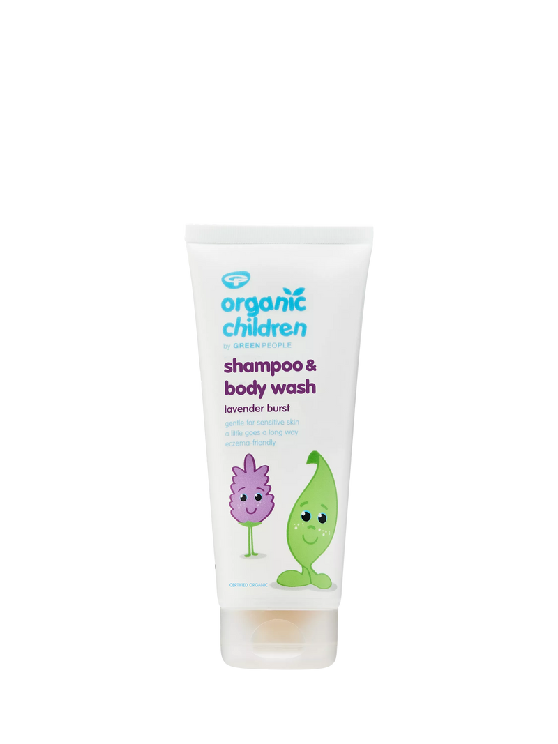 Green People children's shampoo and body wash Lavender Burst 200ml - British product