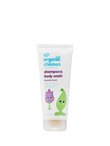 John Lewis Green People Organic Children Shampoo and Body Wash Lavender Burst 200ml- Buy online at McGrocer