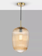 John Lewis Där Abrielle Pendant Ceiling Light, Amber- Buy online at McGrocer