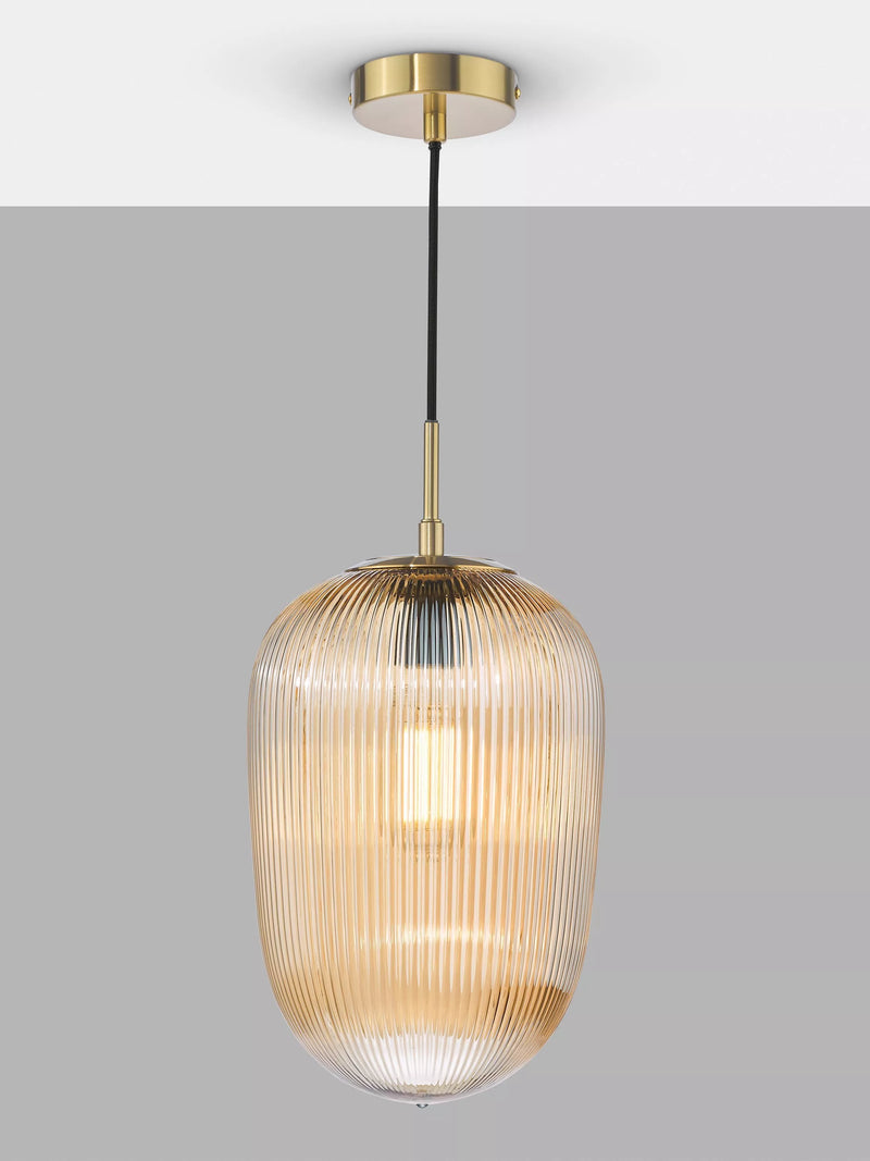 Där Abrielle pendant ceiling light amber H40cm (British brand)