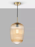 Där Abrielle pendant ceiling light amber H40cm (British brand)