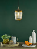 Där Abrielle pendant ceiling light amber H40cm (British brand)