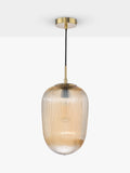 Där Abrielle pendant ceiling light amber H40cm (British brand)