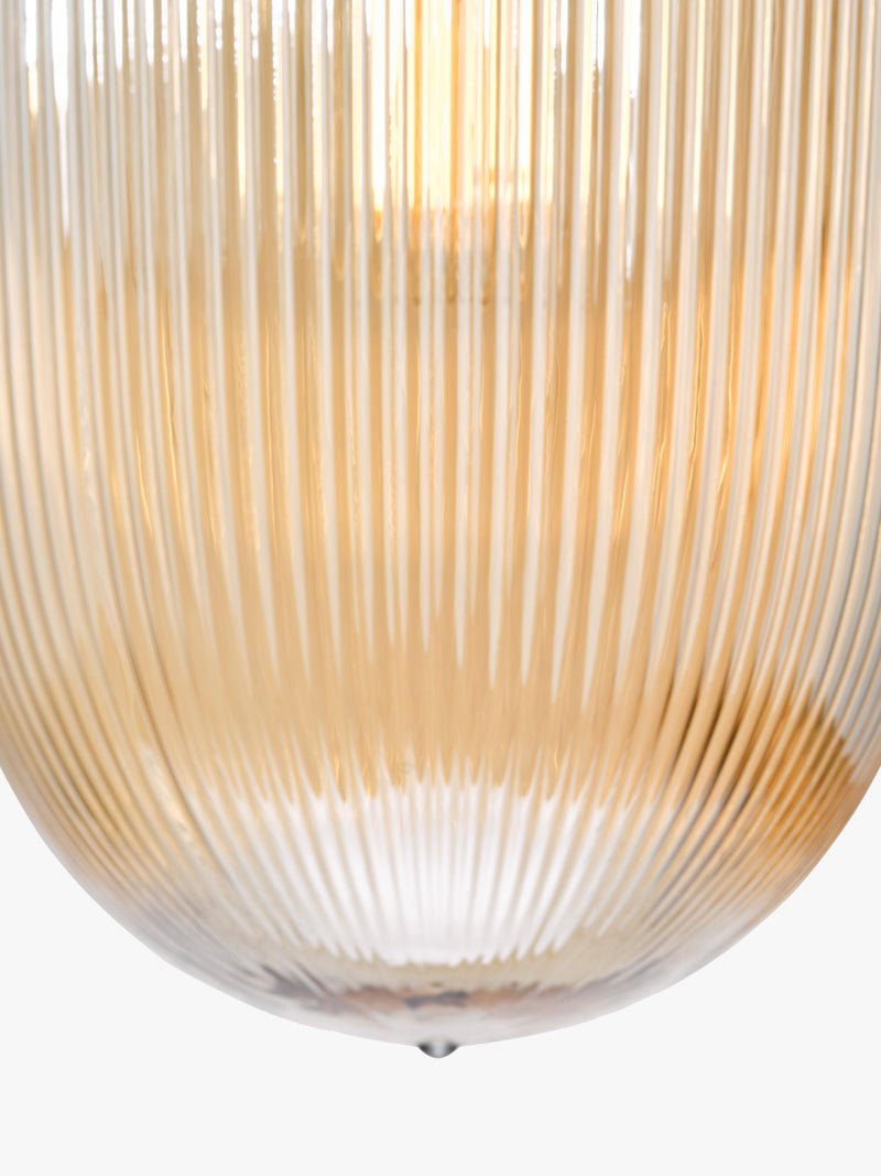 Där Abrielle pendant ceiling light amber H40cm (British brand)