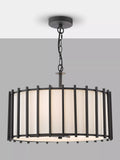 Där Cagliari pendant ceiling light black 4 bulb (British brand)