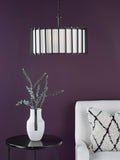 Där Cagliari pendant ceiling light black 4 bulb (British brand)