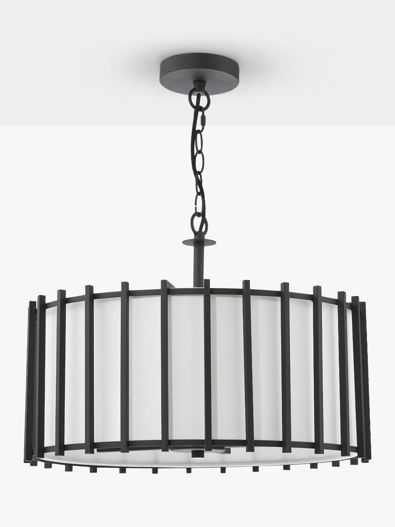 Där Cagliari pendant ceiling light black 4 bulb (British brand)