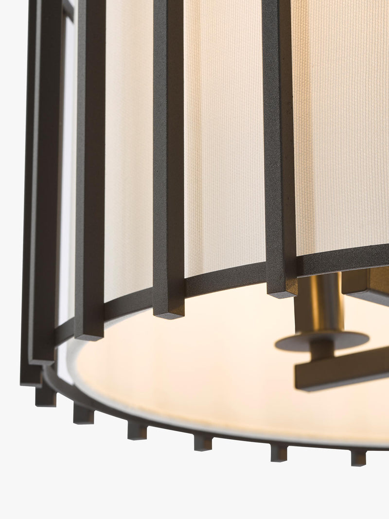 Där Cagliari pendant ceiling light black 4 bulb (British brand)