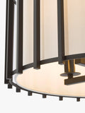 Där Cagliari pendant ceiling light black 4 bulb (British brand)