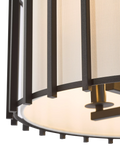 Där Cagliari pendant ceiling light black 4 bulb (British brand)