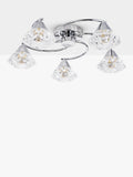 Där Dilys semi flush ceiling light polished chrome, UK version