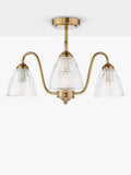Där Glynis 3 arm semi flush ceiling light - British product