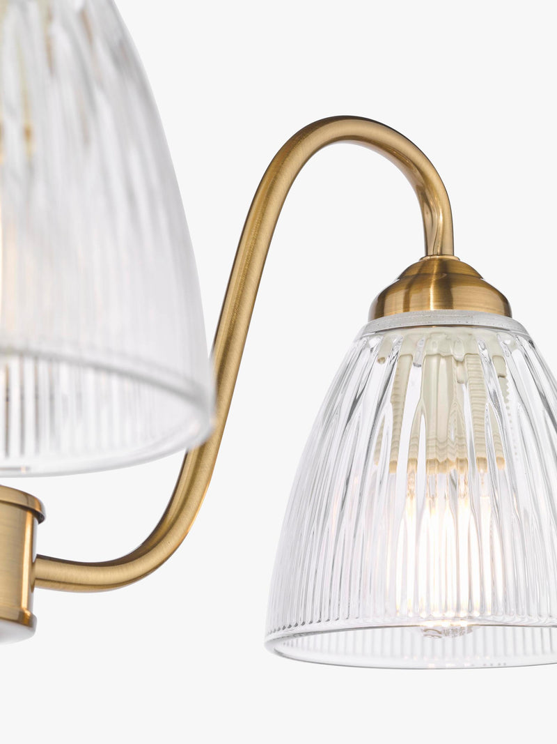 Där Glynis 3 arm semi flush ceiling light - British product