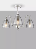 Där Glynis 3 Arm Semi Flush Ceiling Light