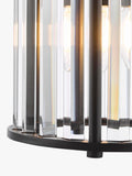 Där Kiran pendant ceiling light with crystal accents (British brand)