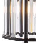 Där Kiran pendant ceiling light with crystal accents (British brand)