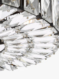Där Relena flush ceiling light black with crystal accents, UK version