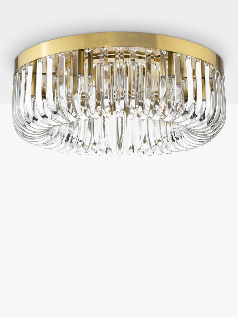 Där Sigourney Crystal Flush Ceiling Light - British product