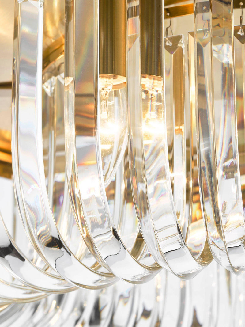 Där Sigourney Crystal Flush Ceiling Light - British product