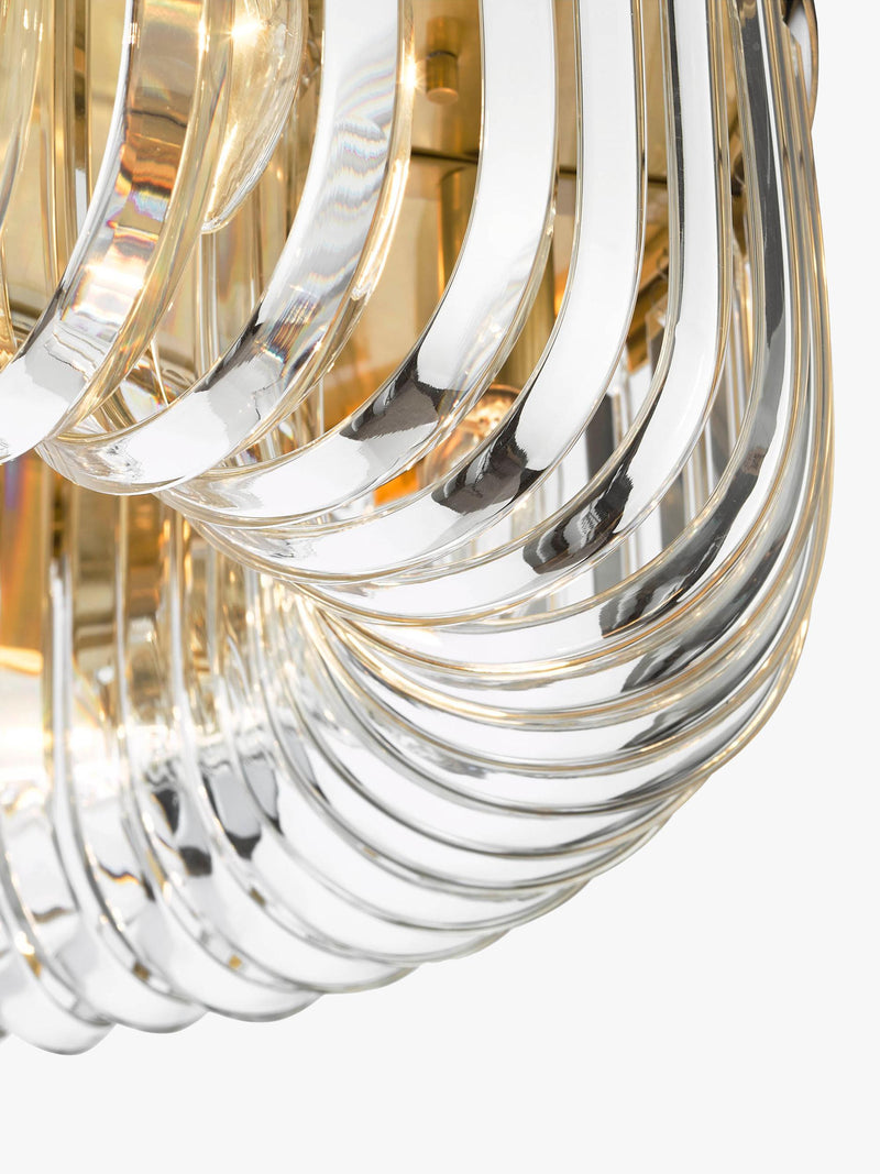 Där Sigourney Crystal Flush Ceiling Light - British product