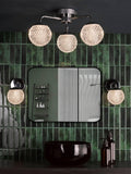 Där Teva bathroom ceiling light in polished chrome, imported from the UK