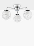 Där Teva bathroom ceiling light in polished chrome, imported from the UK