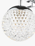 Där Teva bathroom ceiling light in polished chrome, imported from the UK