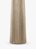 Där Myla ceramic table lamp with ribbed base and drum shade - British product