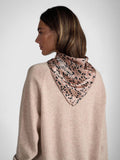 Tutti pink abstract silk scarf 68cm, imported from the UK