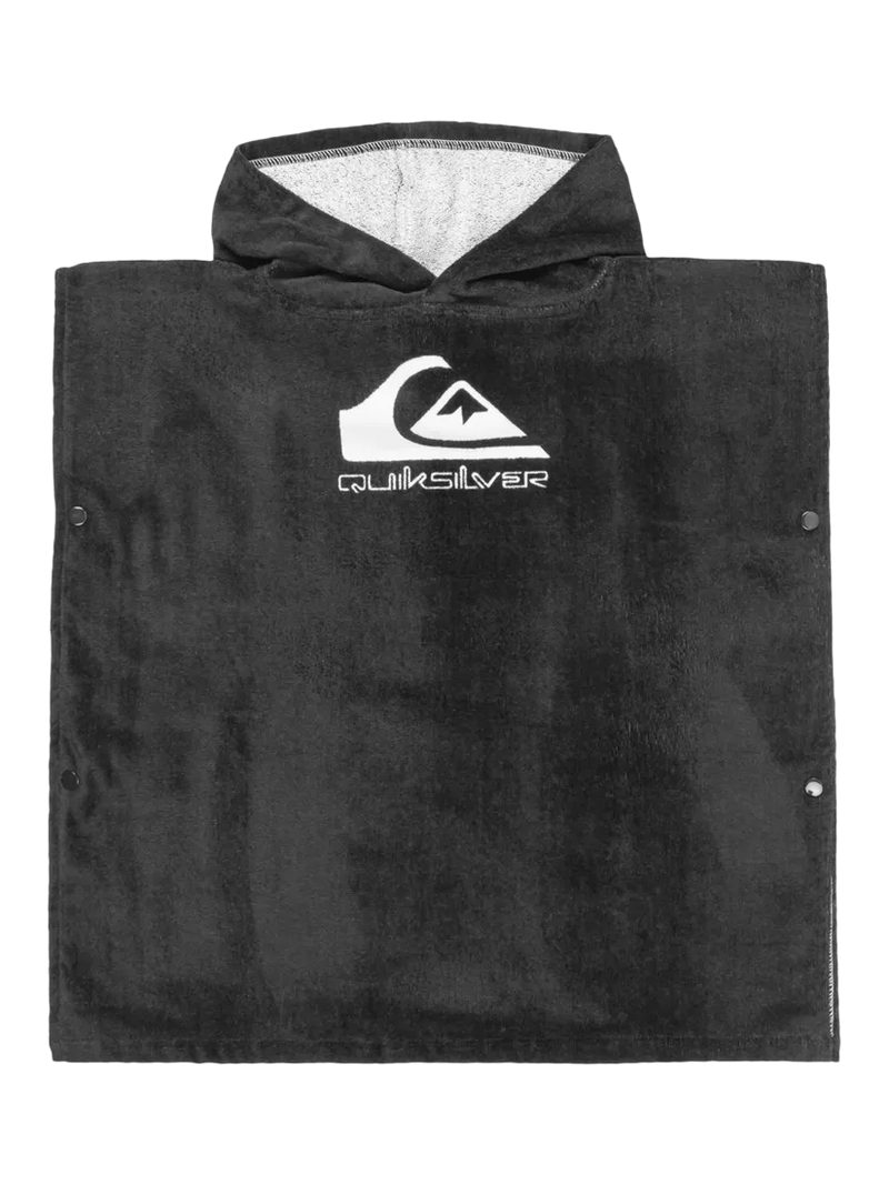 Quiksilver kids hooded towel, black - British product