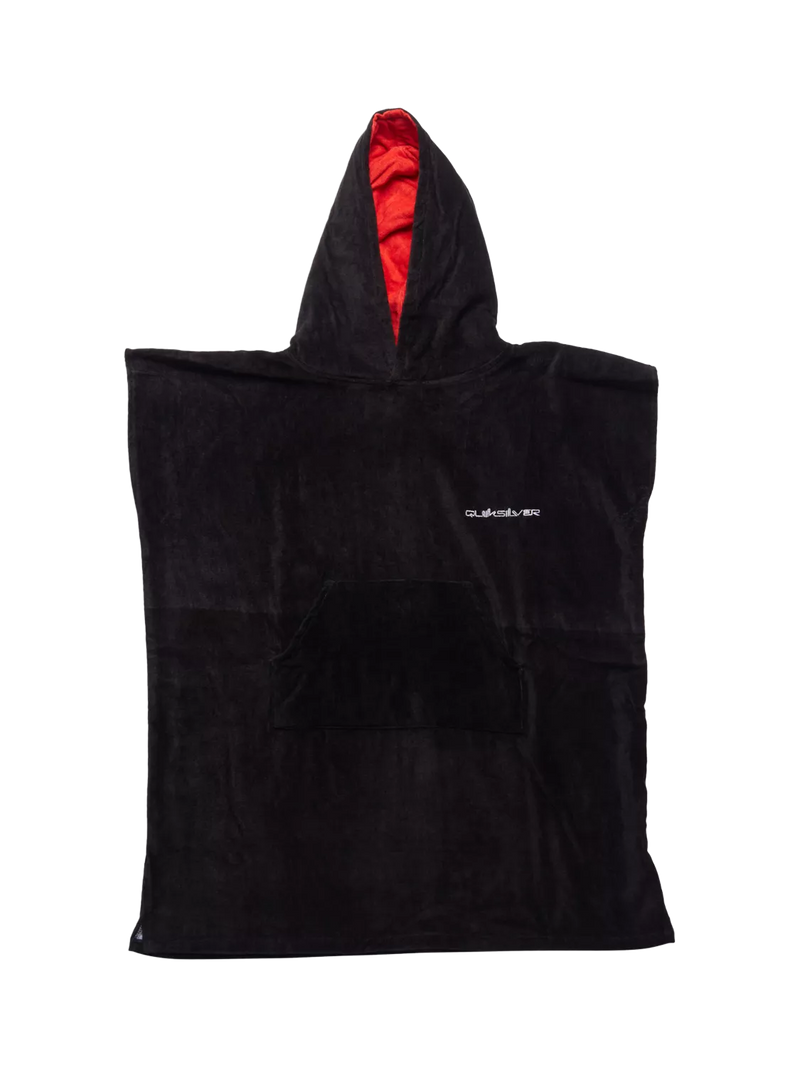 Quiksilver hooded towel Jet Black, imported from the UK