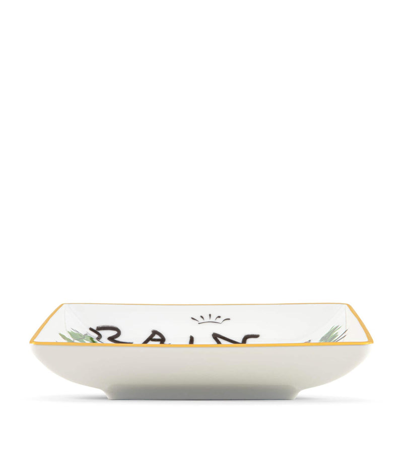 GINORI 1735 Rain Rock Creek decorative tray 13.5cm - British product