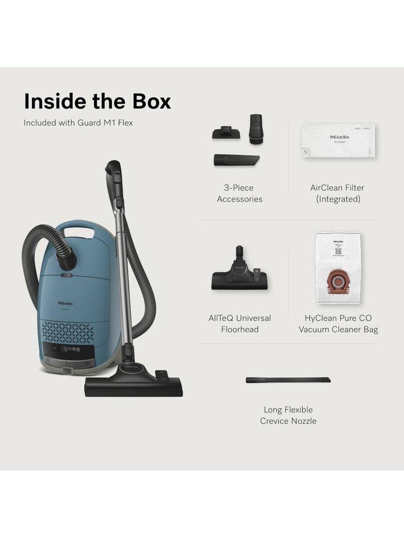 Miele Guard M1 Flex vacuum cleaner in Nordic Blue, imported from the UK