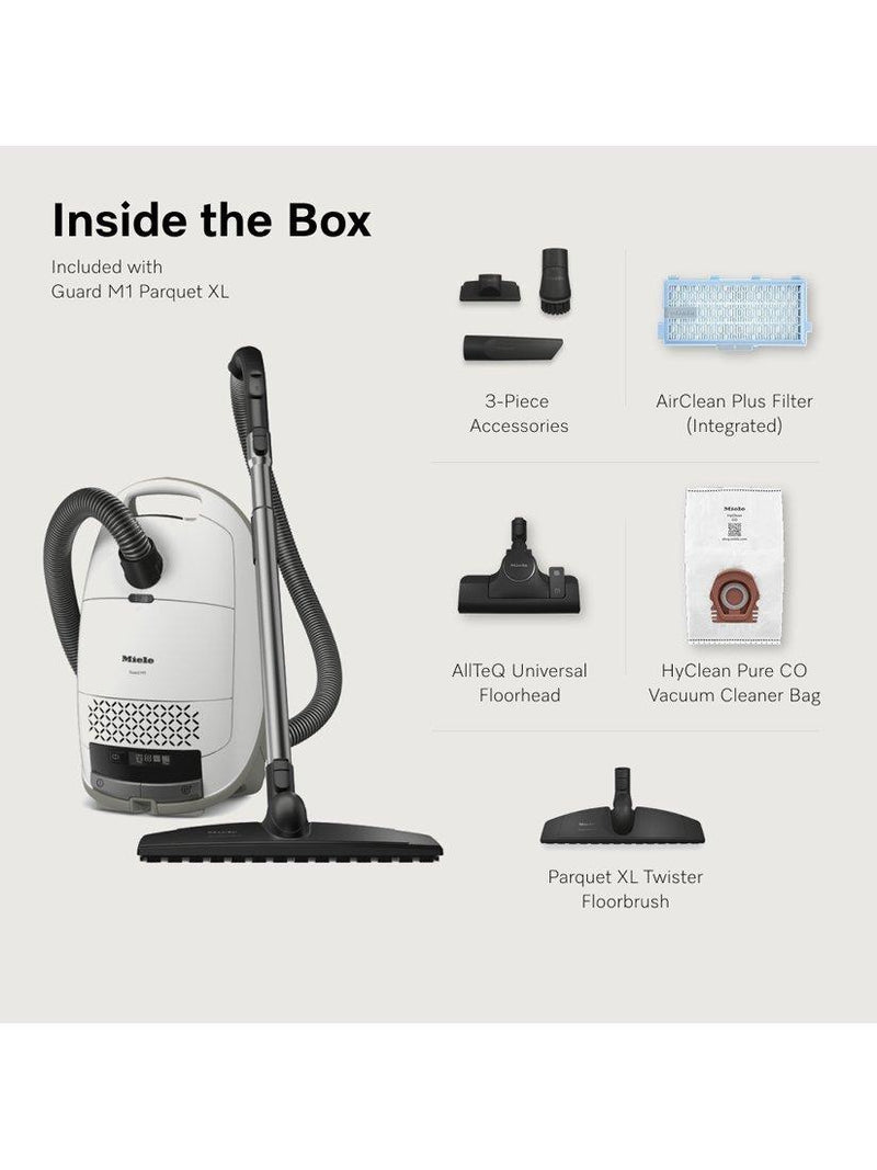 Miele Guard M1 XL vacuum cleaner in Brilliant White - British product