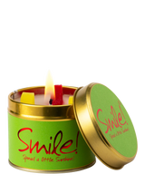 John Lewis Lily-flame Smile Tin Scented Candle 230g- Buy online at McGrocer