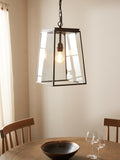 John Lewis Abbotsbury pendant ceiling light in antique bronze, imported from the UK